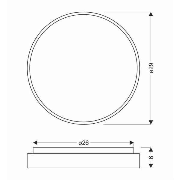 Texas Lampa Sufitowa Plafon Biały 15W Led 29 Cm Klosz Biały Efekt Sky Candellux