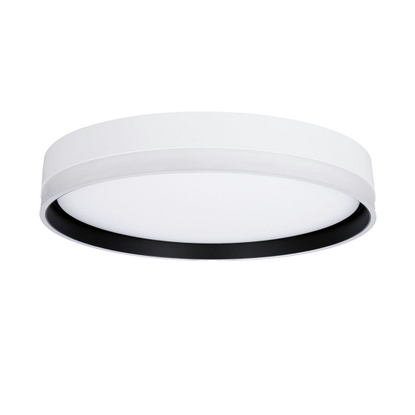 Florida Lampa Sufitowa Plafon Biały+Czarny 24W Led 39 Cm Klosz Biały Candellux