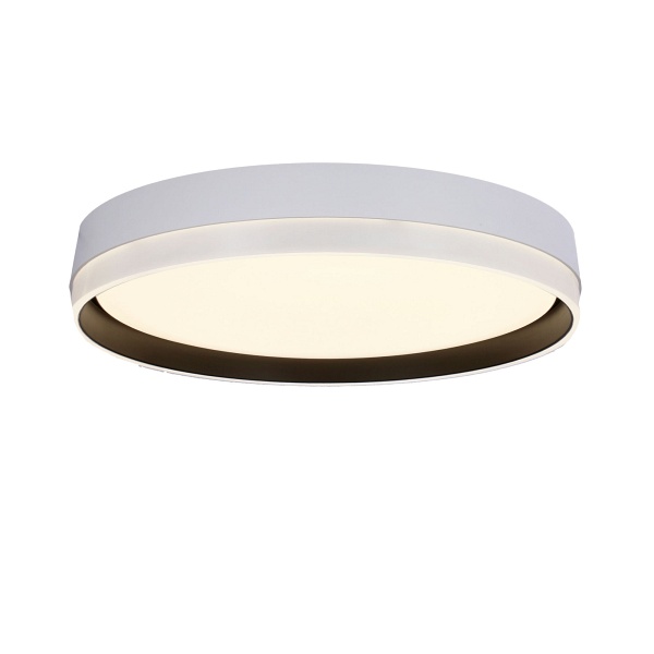 Florida Lampa Sufitowa Plafon Biały+Czarny 24W Led 39 Cm Klosz Biały Candellux