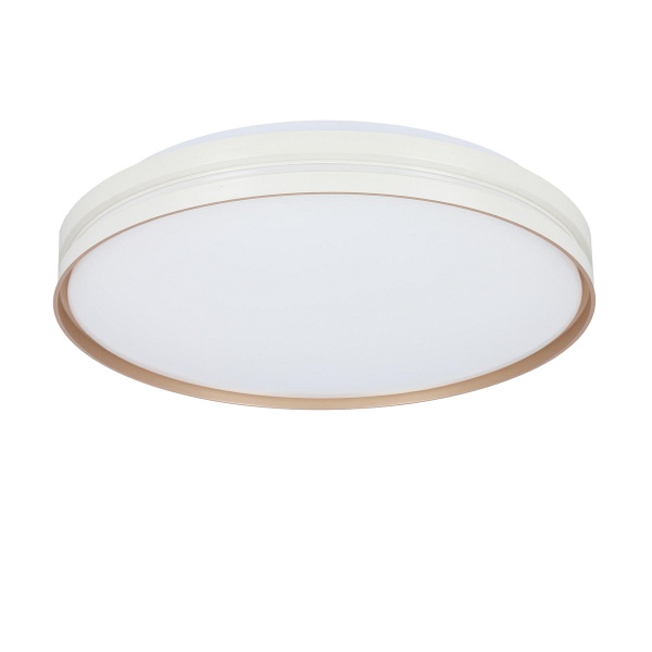 Montana Lampa Sufitowa Plafon Biały+Złoty 24W Led 40 Cm Klosz Biały Candellux