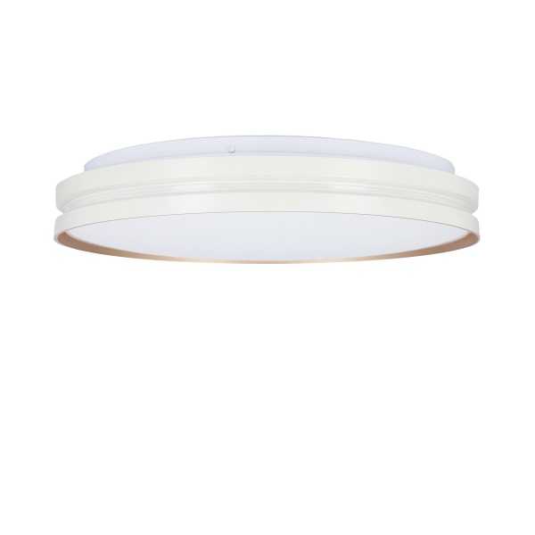 Montana Lampa Sufitowa Plafon Biały+Złoty 24W Led 40 Cm Klosz Biały Candellux