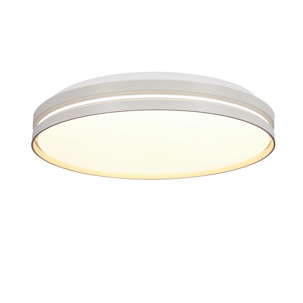 Montana Lampa Sufitowa Plafon Biały+Złoty 24W Led 40 Cm Klosz Biały Candellux