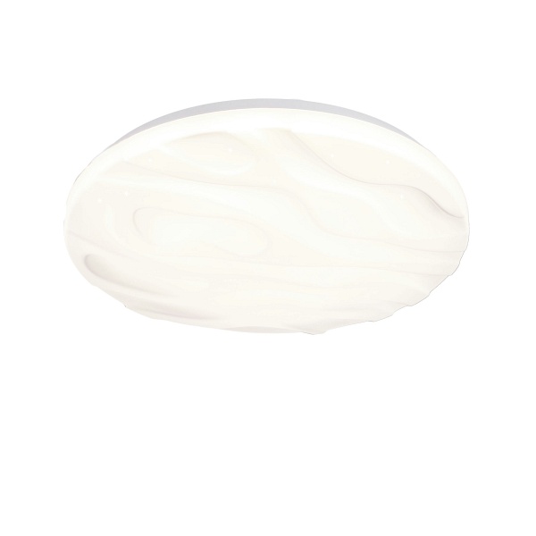 Nevada Lampa Sufitowa Plafon Biały 24W Led 38,5 Cm Klosz Biały Efect Sky Candellux