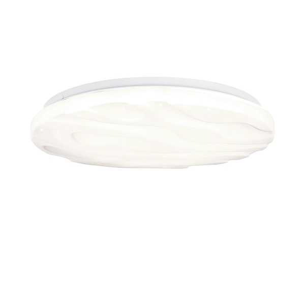 Nevada Lampa Sufitowa Plafon Biały 24W Led 38,5 Cm Klosz Biały Efect Sky Candellux