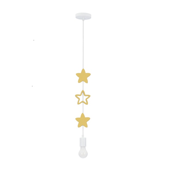Stars Lampa Wisząca 1X20W E27 Iq Kids Złoty Candellux