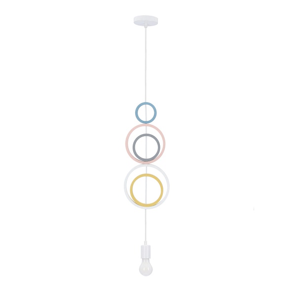 Hoops 5 Lampa Wisząca 1X20W E27 Iq Kids Mix Kolor Candellux