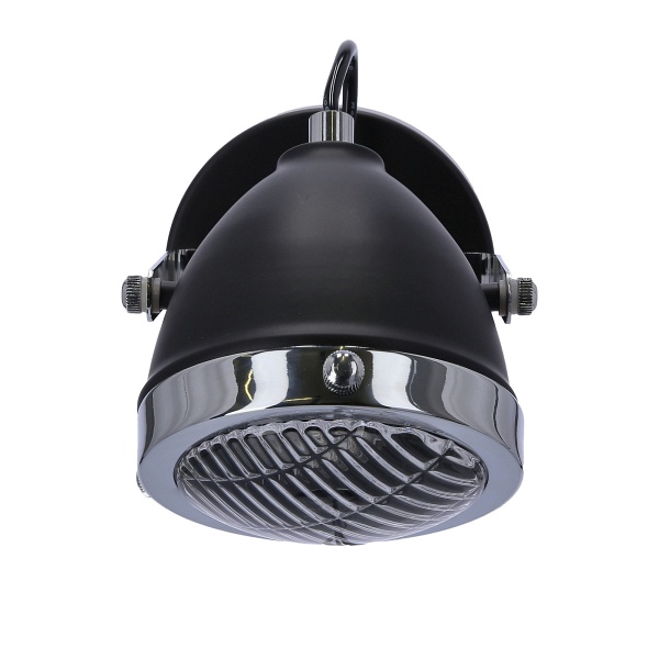 Crazy Lampa Kinkiet Czarny 1X15W Gu10 Klosz Bezbarwny Candellux