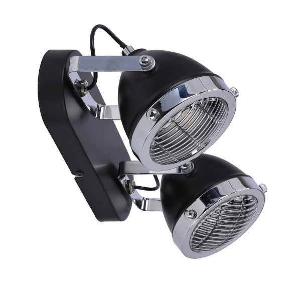 Crazy Lampa Sufitowa Listwa Czarny 2X15W Gu10 Klosz Bezbarwny Candellux