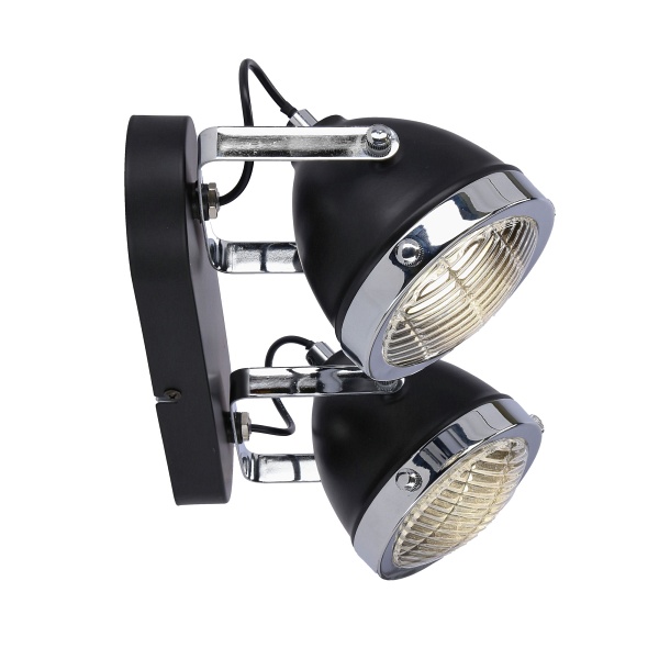 Crazy Lampa Sufitowa Listwa Czarny 2X15W Gu10 Klosz Bezbarwny Candellux
