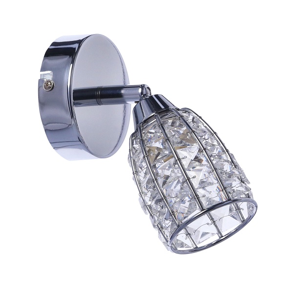 Shiba Lampa Kinkiet Chromowy 1X15W G9 Klosz Bezbarwny Candellux