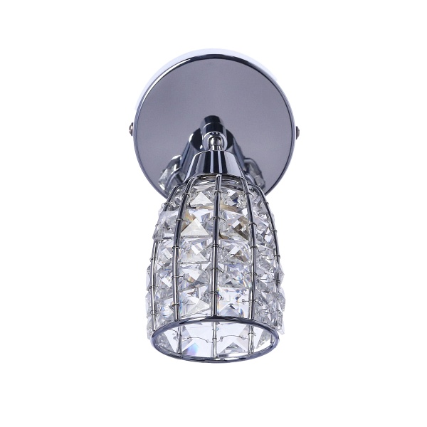 Shiba Lampa Kinkiet Chromowy 1X15W G9 Klosz Bezbarwny Candellux