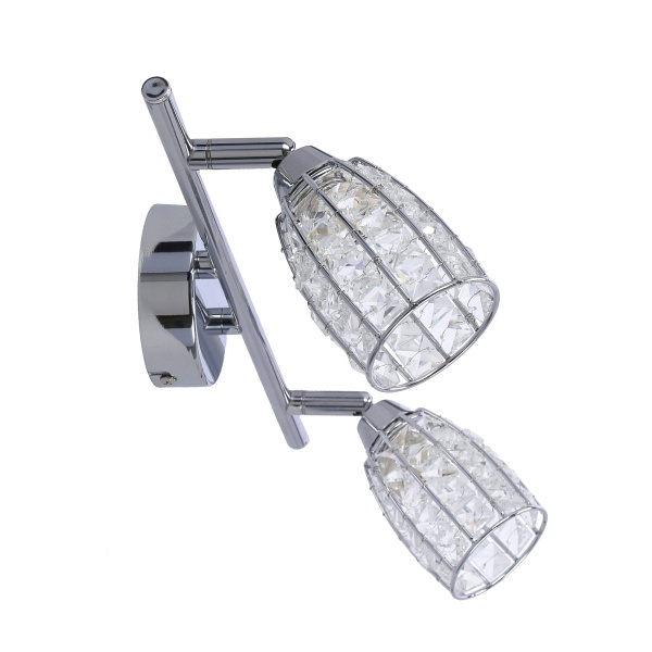 Shiba Lampa Sufitowa Listwa Chromowy 2X15W G9 Klosz Bezbarwny Candellux