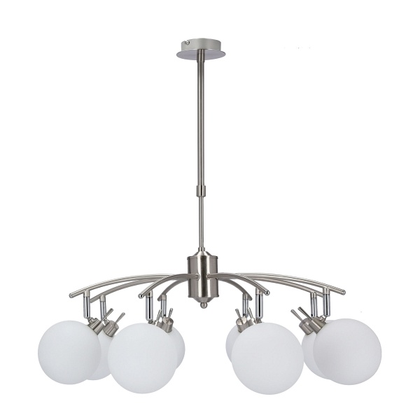 Ghost Lampa Wisząca Satynowy 8X40W G9 Klosz Biały Candellux