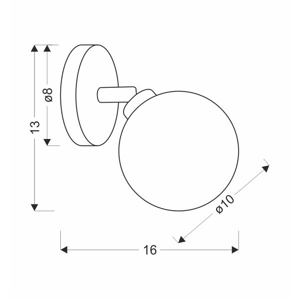 Rodia Lampa Kinkiet Patynowy 1X40W G9 Klosz Bursztynowy Candellux