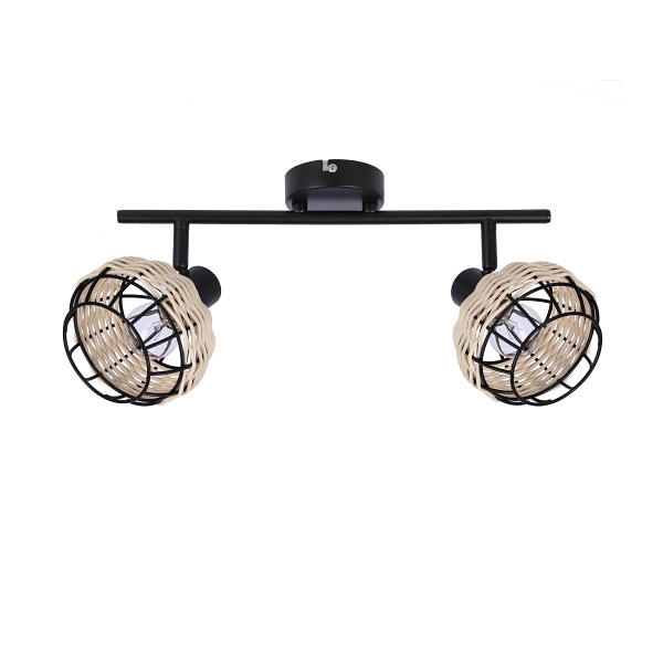 Listwa sufitowa Juicy czarna czarna 2x40w - Candellux