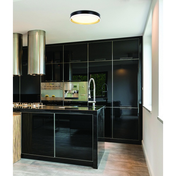 Manhattan Lampa Sufitowa Plafon 24W Led 38 Cm Klosz Biały Candellux