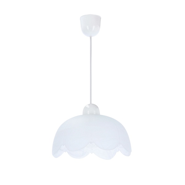 Bratek Lampa Wisząca 25 1X60W E27 Klosz Biały Candellux