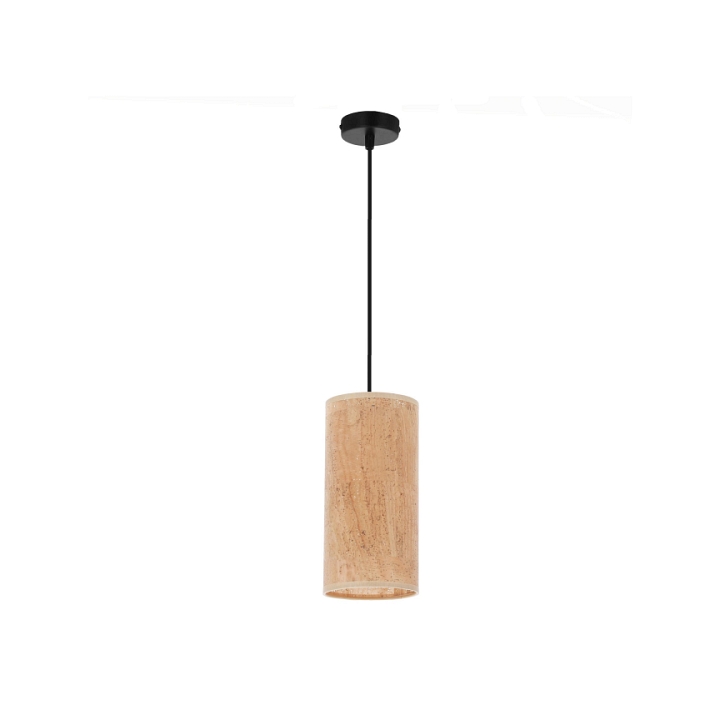 Lampa wisząca Aragona 1x60 czarna korkowy - Candellux