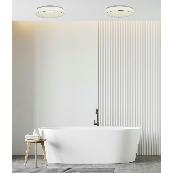 Jasper Lampa Sufitowa Plafon 12W Led 26Cm Biały 4000K Ip44 Candellux