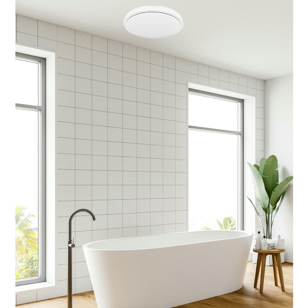 Jasper Lampa Sufitowa Plafon 24W Led 38Cm Biały 4000K Ip44 Candellux