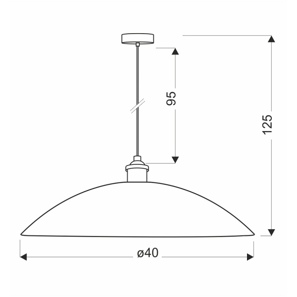 Dexter 2 Lampa Wisząca Miedziany 1X60W E27 Klosz Biały Candellux