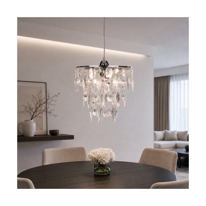 Lampa wisząca Armo chromowa 1x60w - Candellux