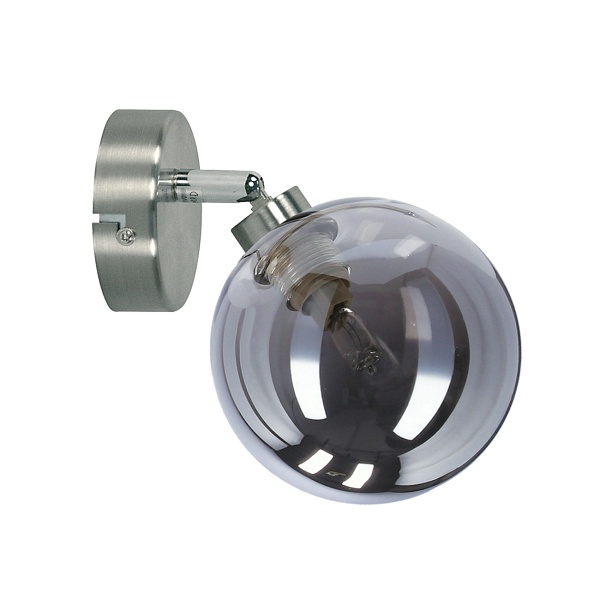 Rodia Lampa Kinkiet Satynowy 1X40W G9 Klosz Grafitowy Candellux