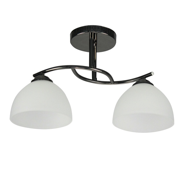 Gracja Lampa Sufitowa Czarny Perłowy 2X40 E27 Klosz Biały Candellux