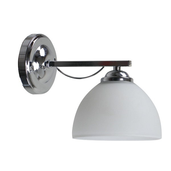 Filona Lampa Kinkiet Chromowy 1X40 E27 Klosz Biały Candellux