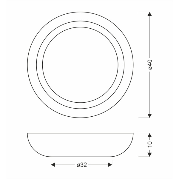 Abruzzo Lampa Sufitowa Plafon Szaro Drewniany 24W Led 40X32 Cm Klosz Biały Candellux