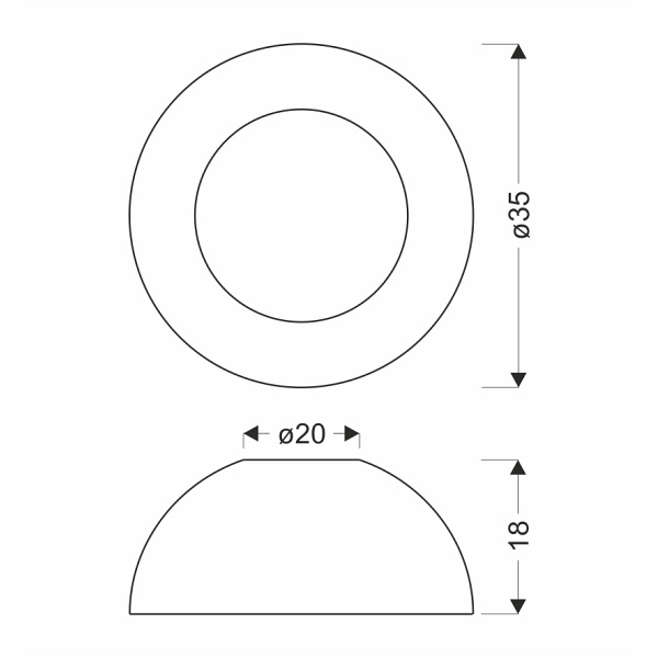 Liguria Lampa Sufitowa Plafon Czarno Drewniany 18W Led 35 Cm Klosz Biały Candellux