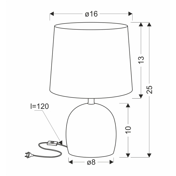 Adelina Lampa Gabinetowa Marmur+Złoty 1X40W E14 Abażur Beżowy Od Dina Candellux