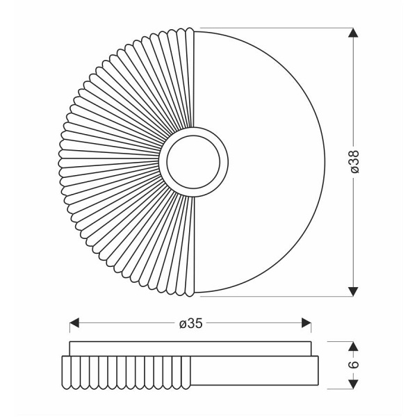 Sunny Lampa Sufitowa Plafon 24W Led 38Cm Biały 4000K Candellux