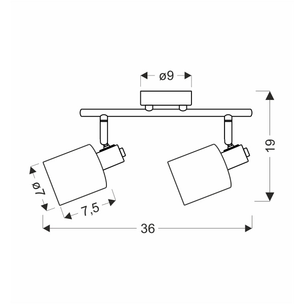 Agra Lampa Sufitowa Brunatny 2X40W E14 Klosz Bursztynowy Candellux
