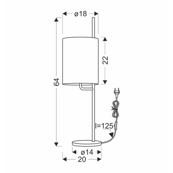 Bendi Lampa Stołowa Czarny 1X40W E27 Abażur Zielony Candellux