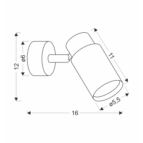 Claro Lampa Kinkiet Biały 1X15W Gu10 Klosz Biały+Drewniany Candellux