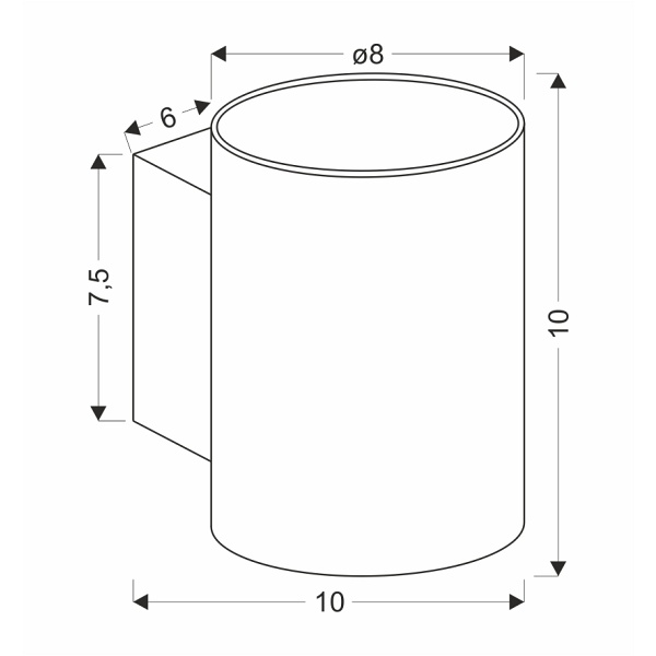 Space Lampa Kinkiet Biały 1X12W G9 Candellux