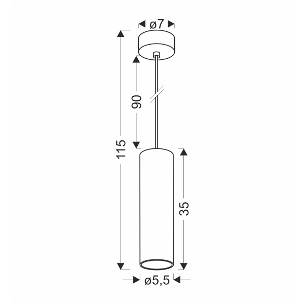 Conti Lampa Wisząca Czarny 1X15W Gu10 Klosz Czarny+Drewniany Candellux