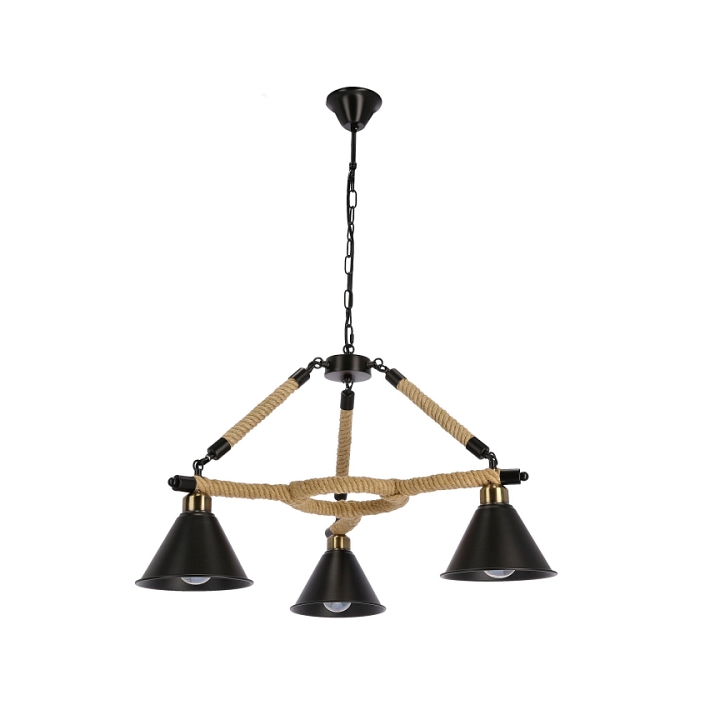Lampa wisząca Nowoczesna negru kolor czarna salonu 3x40w - Candellux