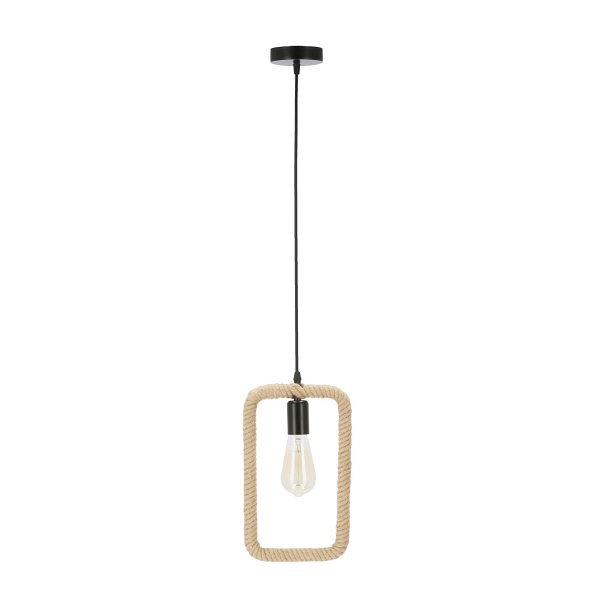 Ostor Lampa Wisząca Czarny+Beżowy 1X40W E27 Candellux
