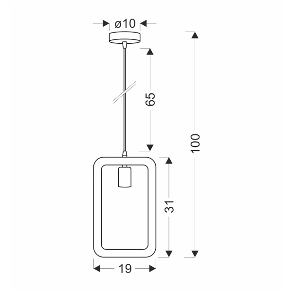 Ostor Lampa Wisząca Czarny+Beżowy 1X40W E27 Candellux