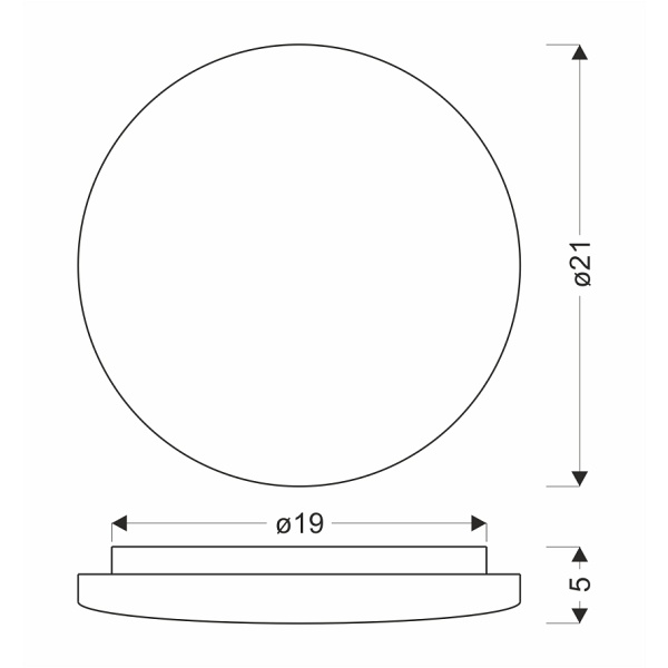 Linda Lampa Sufitowa Plafon 21Cm 12W Led 4000K Klosz Biały Candellux