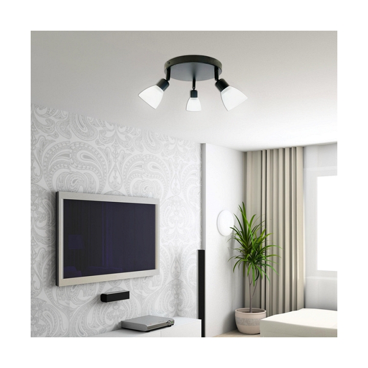 Lampa sufitowa Costa czarna 3x40w - Candellux
