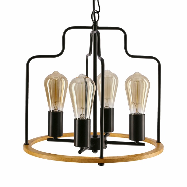 Datus Lampa Sufitowa Czarny 4X40W E27 Candellux