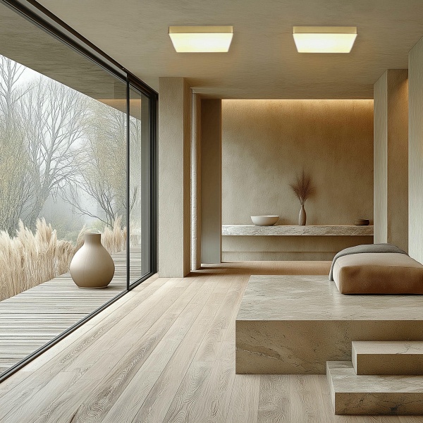 Quattro Lampa Sufitowa Plafon Kwadrat Per³Owy 35X35 18W Led 4000K Klosz Bia³Y Candellux