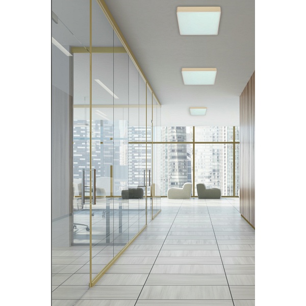 Quattro Lampa Sufitowa Plafon Kwadrat Per³Owy 35X35 18W Led 4000K Klosz Bia³Y Candellux