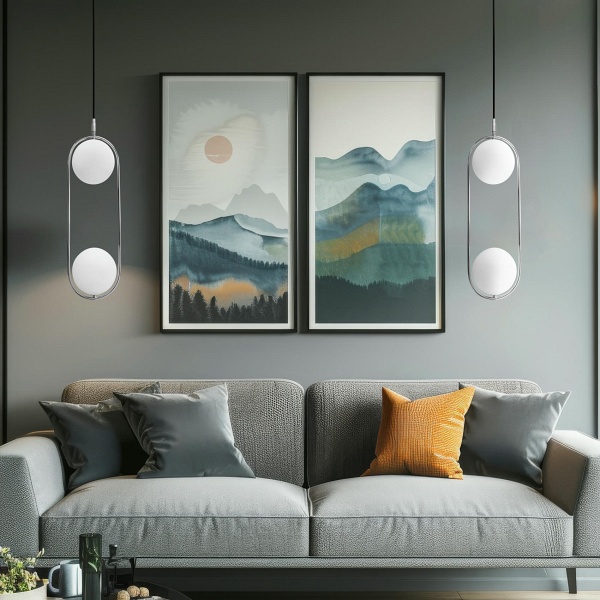 Cordel Lampa Wisząca Chromowy 2X20W G9 Klosz Biały Candellux