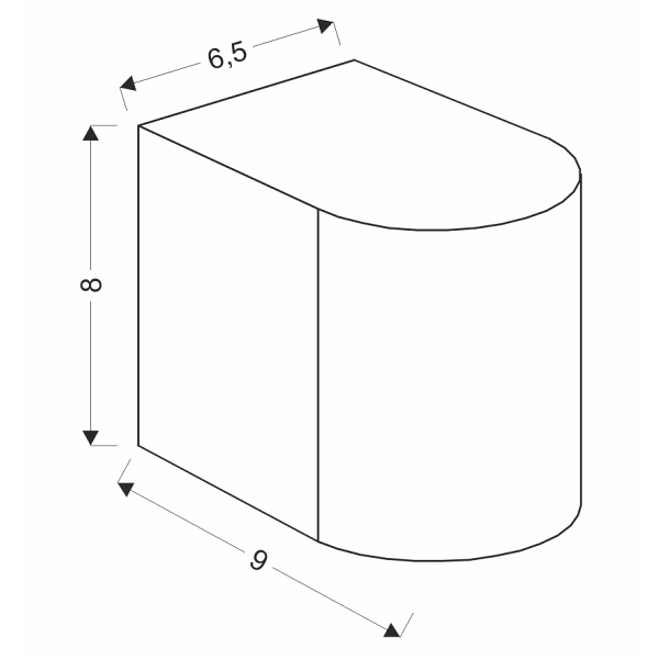 Lobelia Lampa Ogrodowa Elewacyjna Zaokrąglona 9,4X8Cm Czarny 1X35W Gu10 Ip44 Candellux