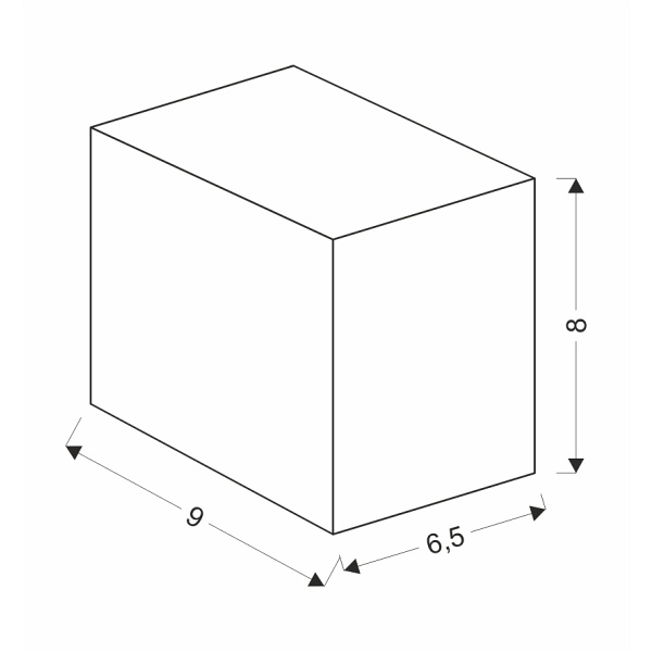 Nerium Lampa Ogrodowa Elewacyjna Kostka Krótka 9,2X8Cm Czarny 1X35W Gu10 Ip44 Candellux