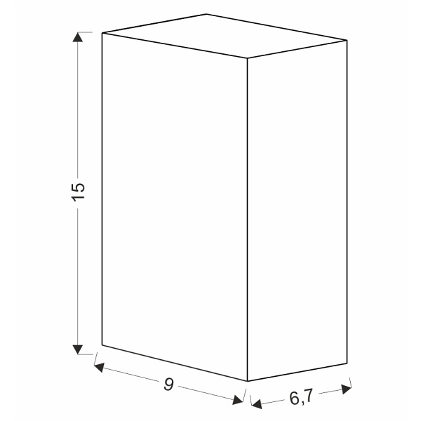 Nerium Lampa Ogrodowa Elewacyjna Kostka Długa 92X15,2Cm Czarny 2X35W Gu10 Ip44 Candellux